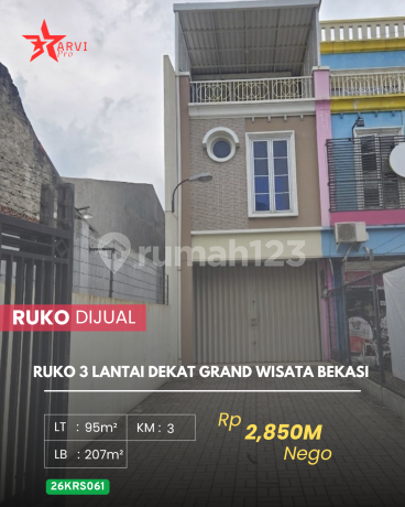 Dijual Ruko 3 Lantai di Mustika Jaya Dekat Grand Wisata Tambun Selatan Dijual Ruko 3 Lantai di Mustika Jaya Dekat Grand Wisata Tambun Selatan