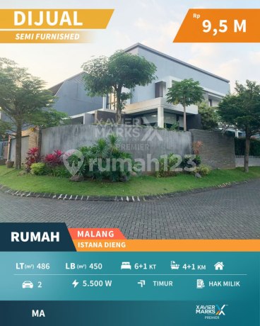 Semi-Furnished Luxury House Hook in Istana Dieng Malang Semi-Furnished Luxury House Hook in Istana Dieng Malang