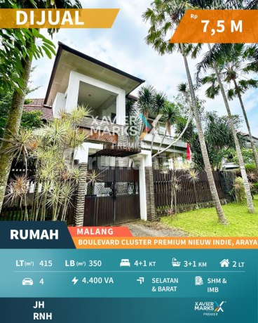 Rumah Jual Cepat Langka Di Boulevard Nieuw Indie Araya Malang Rumah Jual Cepat Langka Di Boulevard Nieuw Indie Araya Malang