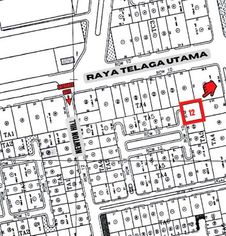 Jual Tanah Citraland Newton Hill Hadap Utara