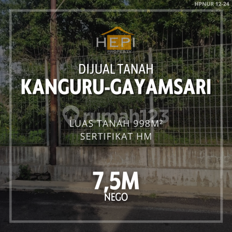 Tanah di Kanguru Gayamsari Semarang Timur