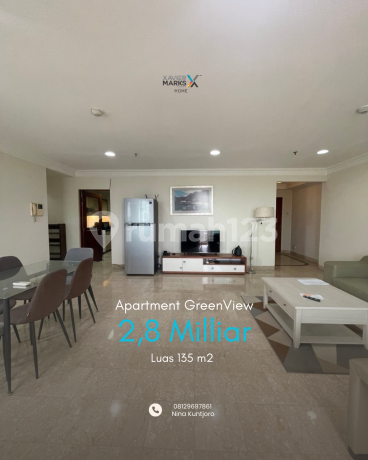 Apartemen Nuansa Hijau Greenview 2 Bedroom Full Furnished Apartemen Tower C 2 Kamar Tidur Furnished