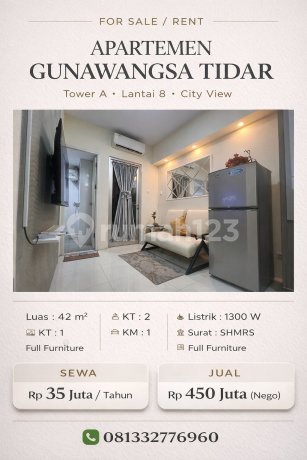 Dijual / Disewakan Apartemen Gunawangsa Tidar Bagus Siap Huni Dijual / Disewakan Apartemen Gunawangsa Tidar Bagus Siap Huni