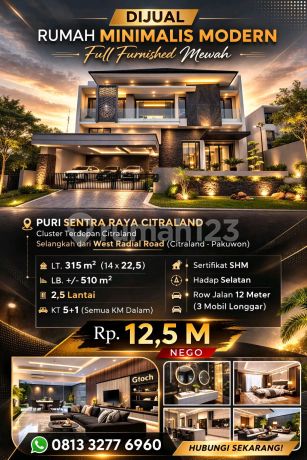 Dijual Rumah di Puri Sentra Raya Furnished Siap Huni Dijual Rumah di Puri Sentra Raya Furnished Siap Huni