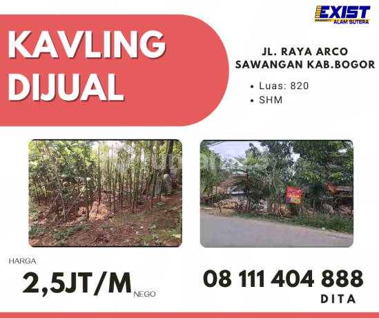 Dijual Kavling Jl Raya Arco Sawangan Dijual Kavling Jl Raya Arco Sawangan