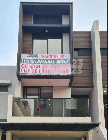 Pik Rumah 5X15, 3 Lantai Sudah Renovasi Semi Furnished Pik Golf Island Cluster Piano