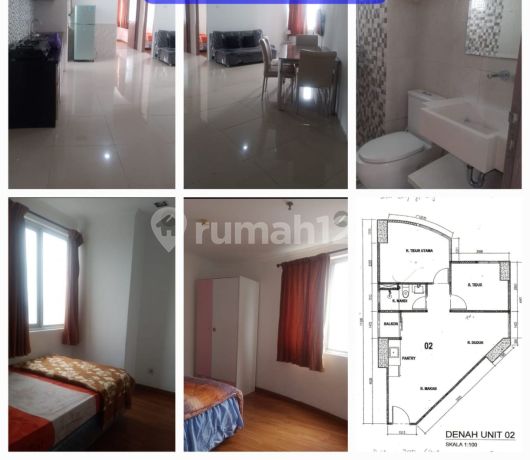 Apartemen Green Central City 2 Br, Uk 63M