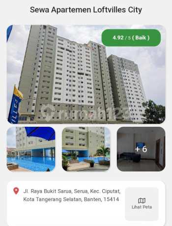 Dijual Apartemen LoftVilles city Ciputat Sarua Tangsel