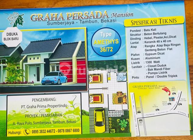 Dijual Rumah Inden Graha Persada Mansion Tambun Bekasi 