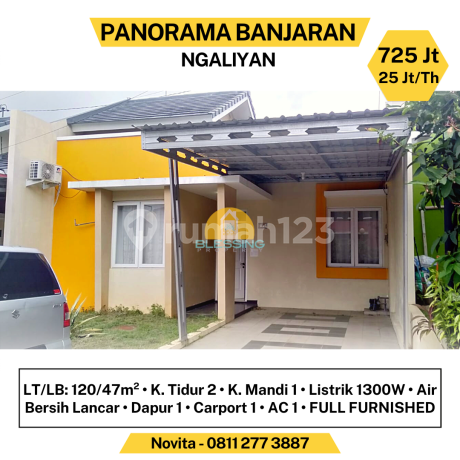RUMAH KOMPLIT FURNITURE DI PANORAMA BANJARAN NGALIYAN SEMARANG
