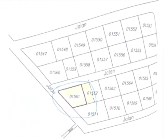 Kavling Puri Syailendra 604Mtr, bisa Beli Sebagian 419M dan 185M