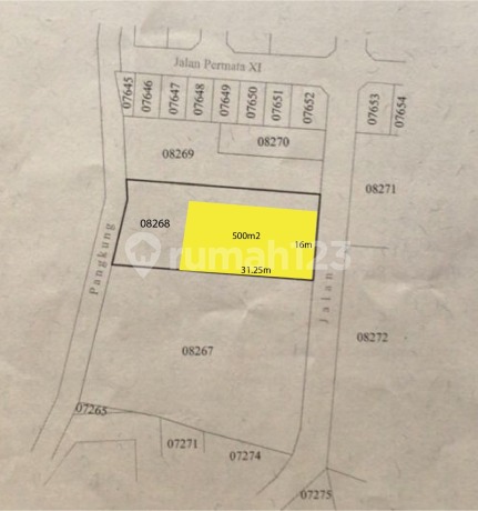 tanah murah di taman giri jimbaran, lingk. perumahan, dkt tol