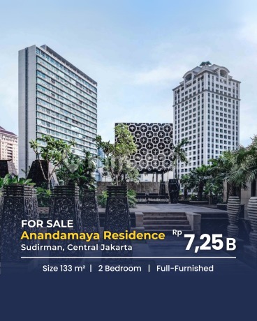 Apartemen Anandamaya Residence size 133m Sudirman Jakarta Pusat