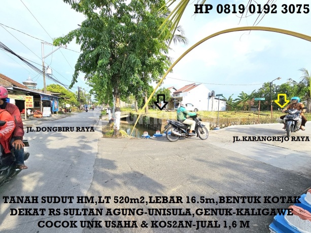 Tanah HM Raya Dongbiru sebelah kantor Kecamatan Genuk- Dekat dengan RS Sultan Agung-UNISULA-Cocok untuk USAHA Tanah HM Raya Dongbiru sebelah kantor Kecamatan Genuk- Dekat dengan RS Sultan Agung-UNISULA-Cocok untuk USAHA