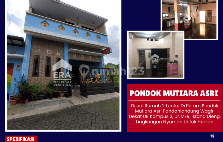 Rumah 2 Lantai Di Perum Pondok Mutiara Asri Pandanlandung Wagir