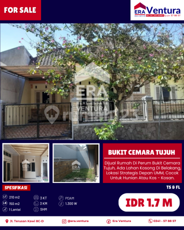 Dijual Rumah di Perum Bukit Cemara Tujuh, Depan Kampus Umm Dijual Rumah di Perum Bukit Cemara Tujuh, Depan Kampus Umm