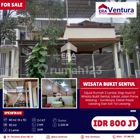 Dijual Rumah 2 Lantai, Siap Huni Di Wisata Bukit Sentul