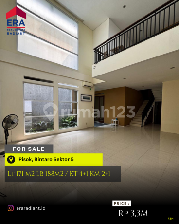 eraradiant.id | Pisok Bintaro | LT 171m2 - SHM, rth