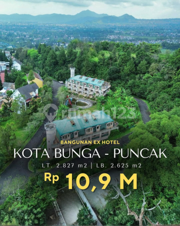 Dijual Bangunan ex Hotel Kota Bunga View Pegununganb Cipanas Puncak Cianjur