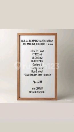 For Sale 2-Story House in Front of Public Facilities Griya Kebraon Utama For Sale 2-Story House in Front of Public Facilities Griya Kebraon Utama