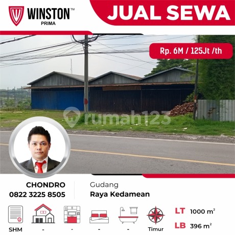 Warehouse for Sale on Raya Kedamean Road in Gresik