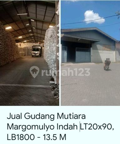 Jual Gudang di Komplek Pergudangan Mutiara Margomulyo Indah, Jl. Margomulyo Indah, Buntaran, Tandes, Kota Surabaya, Jawa Timur, Indonesia, 60185, Margomulyo