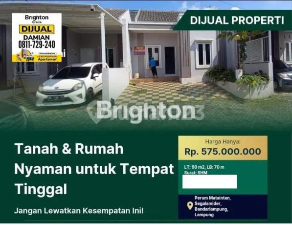 RUMAH DI ALAM INTAN RESIDENCE SEGALA MIDER TANJUNG KARANG BARAT 