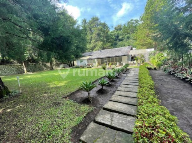 Rumah Villa Asri dengan Halaman Luas di Area Kota Lembang