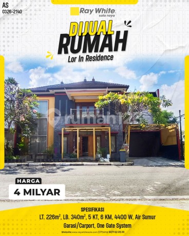 Rumah Cantik Diajual di Lor In Residence Gonilan Kartasura Rumah Cantik Diajual di Lor In Residence Gonilan Kartasura