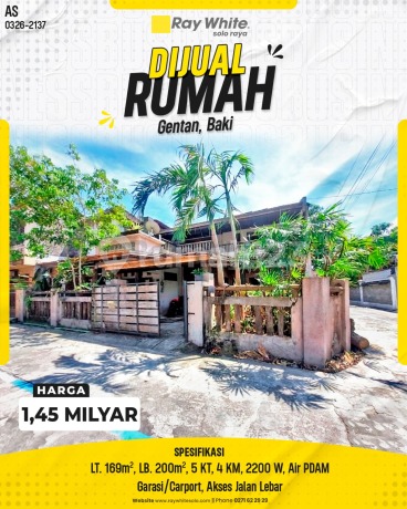 Dijual Rumah di Perum Griya Yasa Gentan, Baki, Sukoharjo