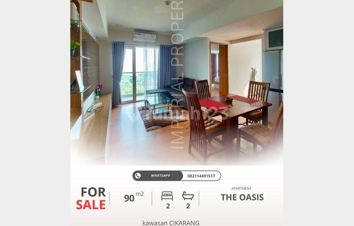 Dijual The Oasis Cikarang – 2BR Elegan Full Furnished, Investasi Tepat di Kawasan Emas