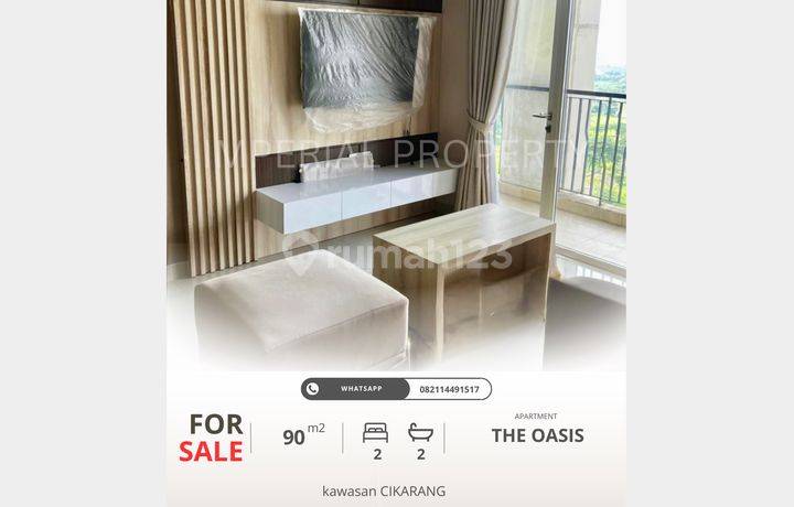 Jual Apartemen 2BR The Oasis – Siap Huni, Lokasi Premium di Kawasan Industri