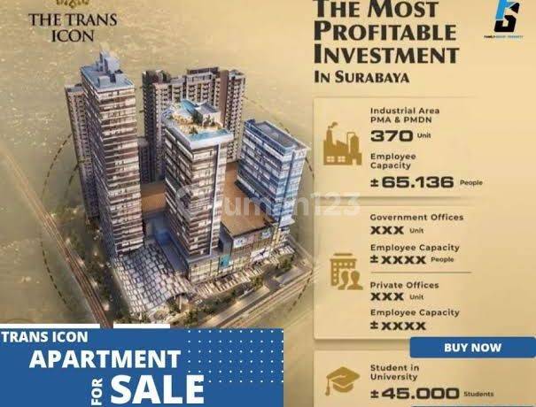 APARTEMEN TRANS ICON SURABAYA 2BR LANTAI 9 - OPER KREDIT