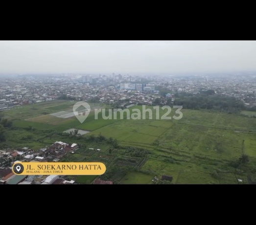 Tanah Shm Strategis 9 Hektar Siap Bangun Di Soekarno Hatta Malang