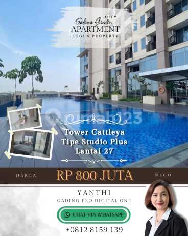 Dijual Apartemen Cantik Full Furnished Siap Huni Bebas Banjir