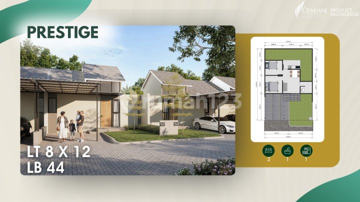 Rumah Lebar 8 1 Lantai Cendani Living Sidoarjo Ready Unit