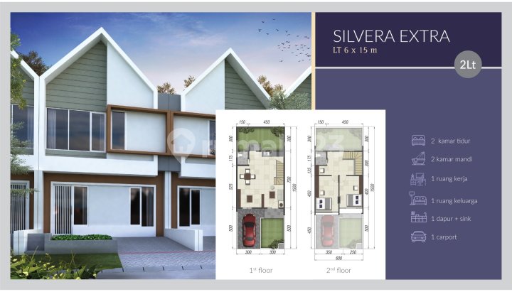 Rumah Lebar 6 Ready Unit Jade Hamlet 1 Lantai Harga Mulai 600 Jutaan