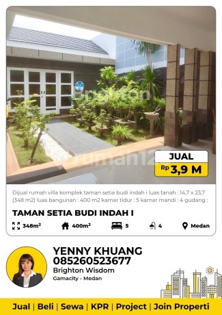 Dijual Rumah Villa Komplek Taman Setia Budi Indah I