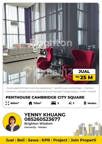 Dijual 1 Unit Penthouse Mewah Siap Huni Full Furnished