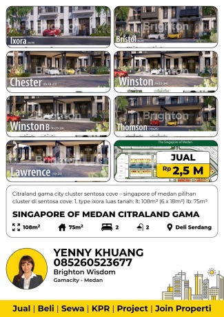 Citraland Gama Citycluster Sentosa Cove - Singapore Of Medan Citraland Gama Citycluster Sentosa Cove - Singapore Of Medan