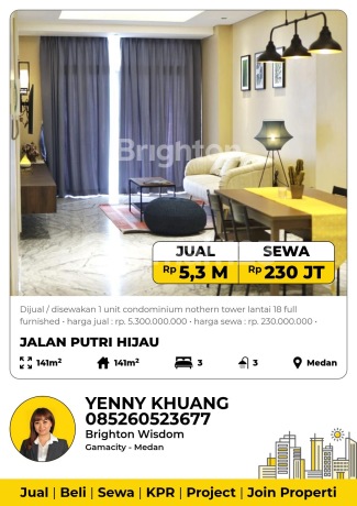 Dijual / Disewakan Apartemen Tower Lexington Full Furnished