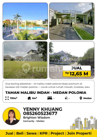 Dijual Tanah Kosong Dalam Komplek Malibu Indah Medan Polonia Dijual Tanah Kosong Dalam Komplek Malibu Indah Medan Polonia