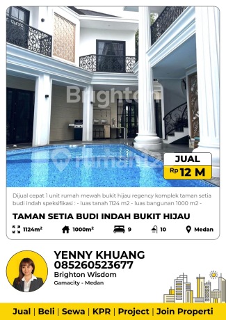 Dijual Cepat Rumah Mewah Bukit Hijau Regency Taman Setia Budi