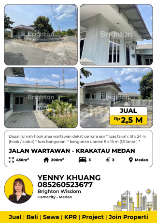 Dijual Cepat Rumah Luas Posisi Sudut Jalan Wartawan Medan Dijual Cepat Rumah Luas Posisi Sudut Jalan Wartawan Medan