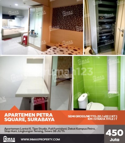 Apartemen Dekat Dengan Kampus Universitas Petra,suasana Nyaman Dan Asri