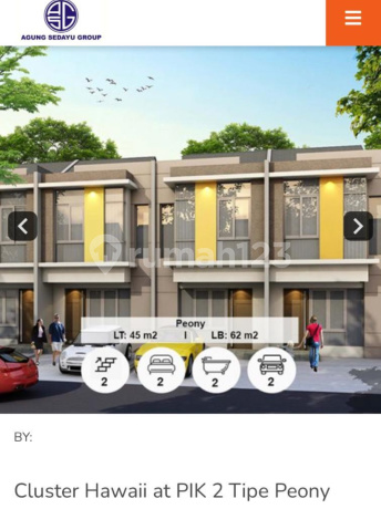 Dijual Rumah Pik2 Cluster Hawaii 4.5x10 Murah