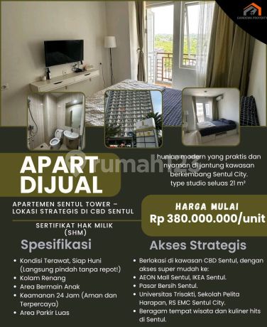 For Sale Sentul Tower Apartment - Strategic Location in Sentul CBD