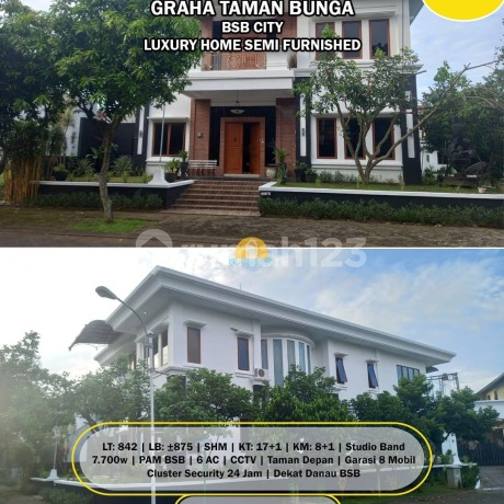 Rumah Cluster Mewah Eksklusif di Graha Taman Bunga BSB