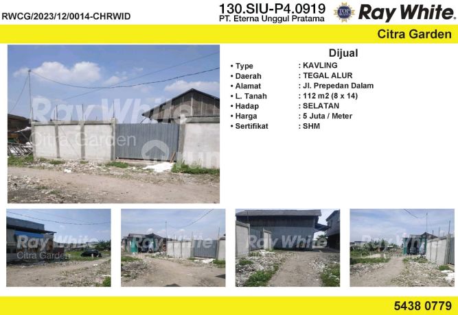 Dijual Tanah Di Prepedan Dalam Pegadungan Kalideres