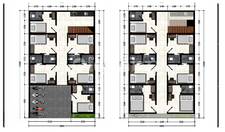 RUMAH KOST 2 LT DI ROYAL PAKA RESIDENCE SURABAYA 